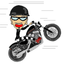 I LOVE American Motorcycle!!sports sticker #13516814