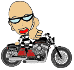 I LOVE American Motorcycle!!sports sticker #13516816