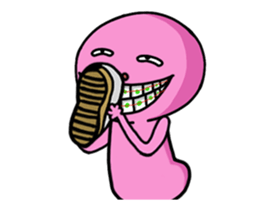 Lady pink Mars ha ha ha sticker #13517334