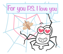 Little spider "Q" sticker #13517659