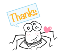 Little spider "Q" sticker #13517662