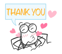 Little spider "Q" sticker #13517663