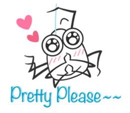 Little spider "Q" sticker #13517667