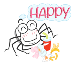 Little spider "Q" sticker #13517669