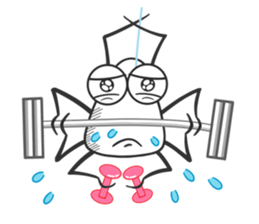 Little spider "Q" sticker #13517671