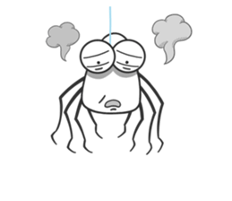 Little spider "Q" sticker #13517672