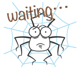 Little spider "Q" sticker #13517679