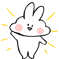 KAWAII Rabbit - Animated Stickers