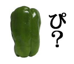 Green pepper. sticker #13518267