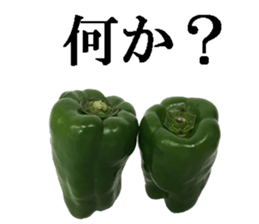 Green pepper. sticker #13518273