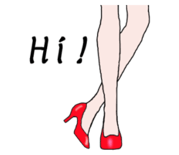 Talking legs sticker #13518471