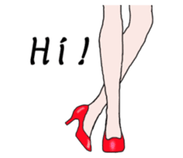 Talking legs sticker #13518471
