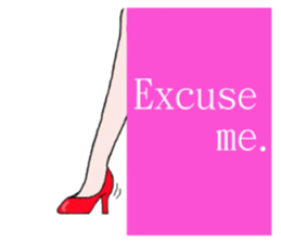 Talking legs sticker #13518475