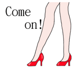 Talking legs sticker #13518476