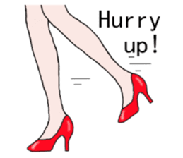 Talking legs sticker #13518478