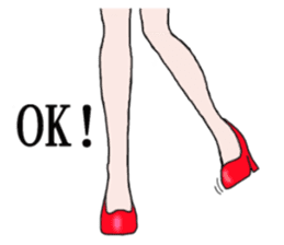 Talking legs sticker #13518482
