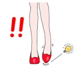 Talking legs sticker #13518488