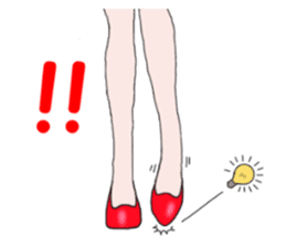 Talking legs sticker #13518488