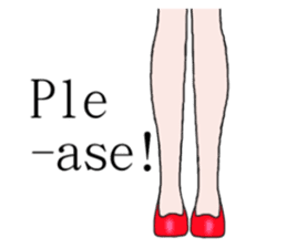 Talking legs sticker #13518490