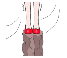 Talking legs sticker #13518495