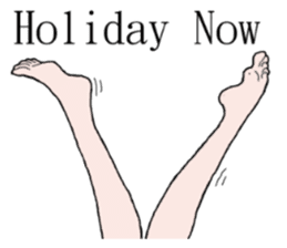 Talking legs sticker #13518498