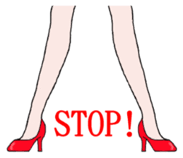 Talking legs sticker #13518500