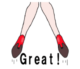 Talking legs sticker #13518509