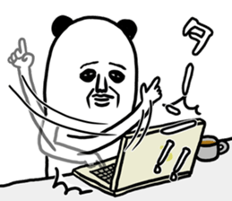panda ossan 5 sticker #13518946