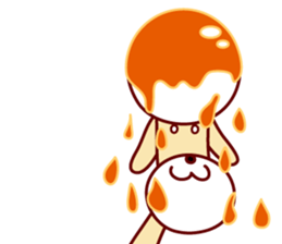 mitarashi-dango dog sticker #13519457