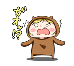 Feel free to use bear-chan sticker sticker #13520040