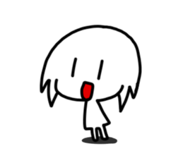 White cute child sticker #13520854