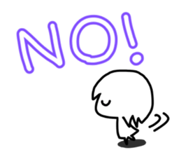 White cute child sticker #13520856