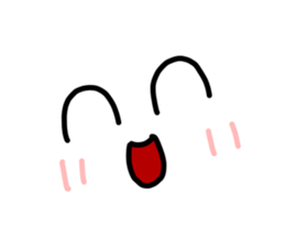 White cute child sticker #13520893