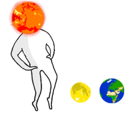 Our star, the planet. sticker #13521083