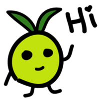 Cute Bean sprouts sticker #13522278