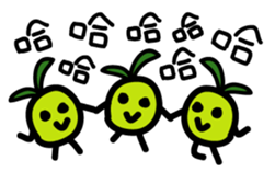 Cute Bean sprouts sticker #13522282