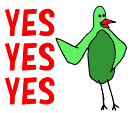 Clear bird sticker #13522432