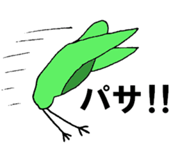 Clear bird sticker #13522457