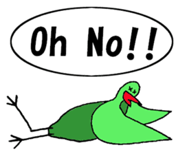 Clear bird sticker #13522459