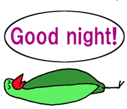 Clear bird sticker #13522460