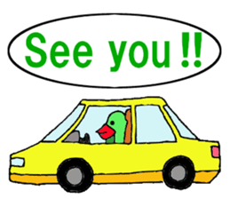 Clear bird sticker #13522461