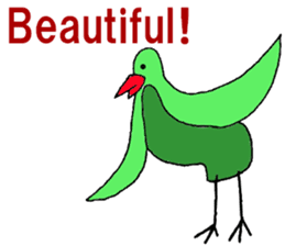 Clear bird sticker #13522462