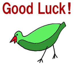 Clear bird sticker #13522463