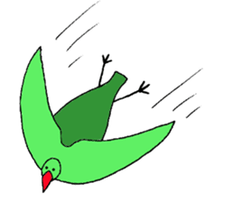 Clear bird sticker #13522466