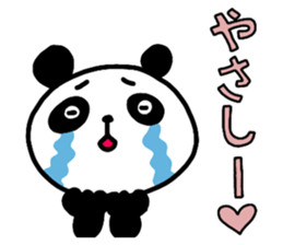 PANDA with colored letters sticker #13523301