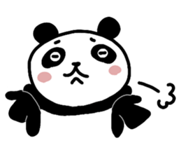 PANDA with colored letters sticker #13523310