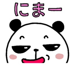 PANDA with colored letters sticker #13523315