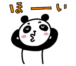 PANDA with colored letters sticker #13523320