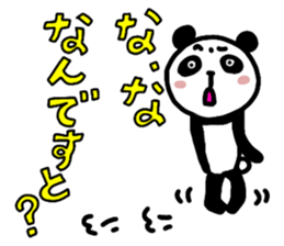 PANDA with colored letters sticker #13523323