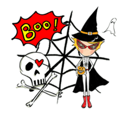 Anlygirls x Halloween little witch sticker #13523697